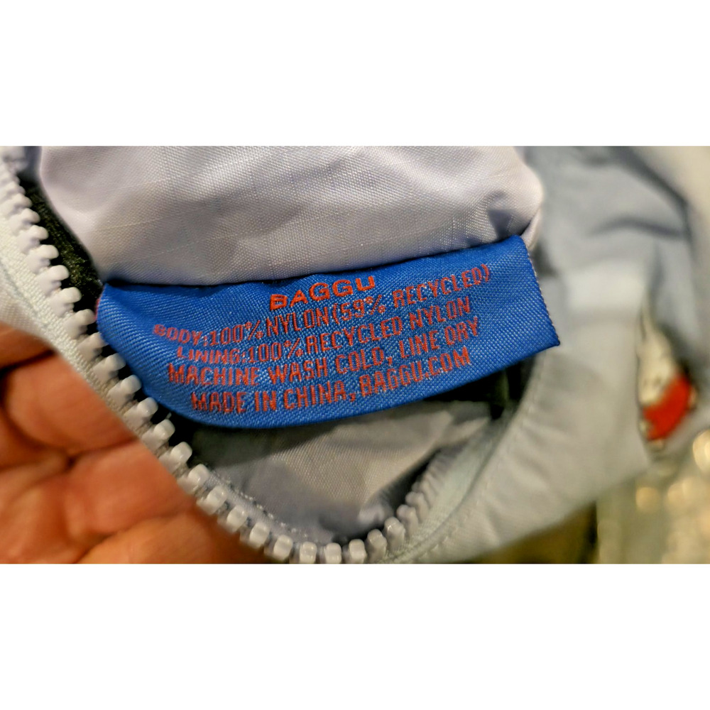 Baggu x Miffy SM Crescent Bag Purple Nylon Crossbody Bunny Print Limited Edition - Picture 10 of 12